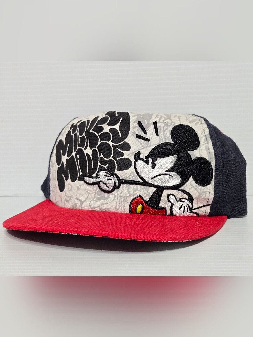 Mickey Mouse Hat Embroidered Snapback Trucker Hat O/S Disney Parks